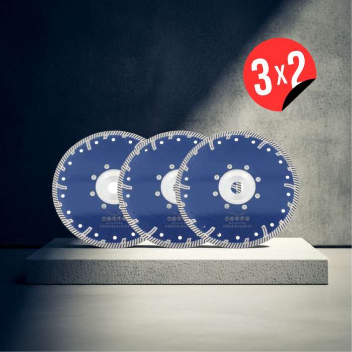 Disco Diamantato Zigrinato Per Taglio A Secco Di Cemento, Granito - Foto 4