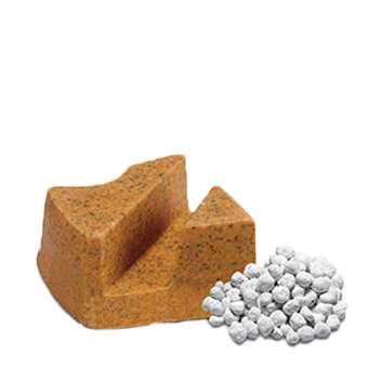 Frankfurt Protos abrasive with spheres, ideal for marble grinding and polishing with automatic machines, single-head polishers, and manual arms.