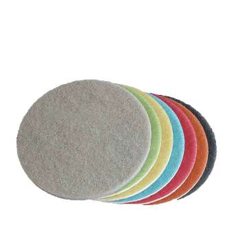 Dischi lucidanti Fibralux Bellinzoni per la microlevigatura e lucidatura su pavimenti in marmo, granito gres.
