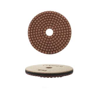 Disco abrasivo resina e diamante a velcro diam.100 Copper by Federchemicals per levigare pavimenti in marmo e pietra.
