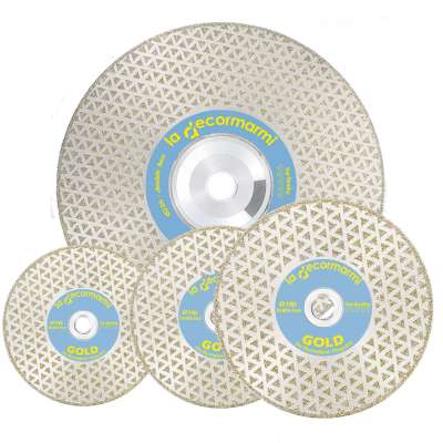 Diamond blade electroplated Gold 