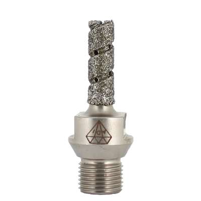 Fresa diamantata a candela elettrodeposta  1/2 Gas 12*35