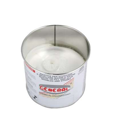 Semi-solid white marble putty by General