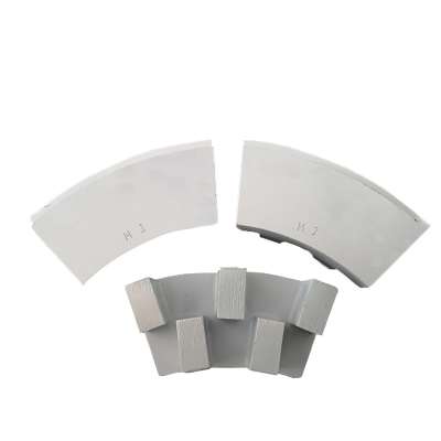 Metal bonded segments for smoothing MARBLE floor